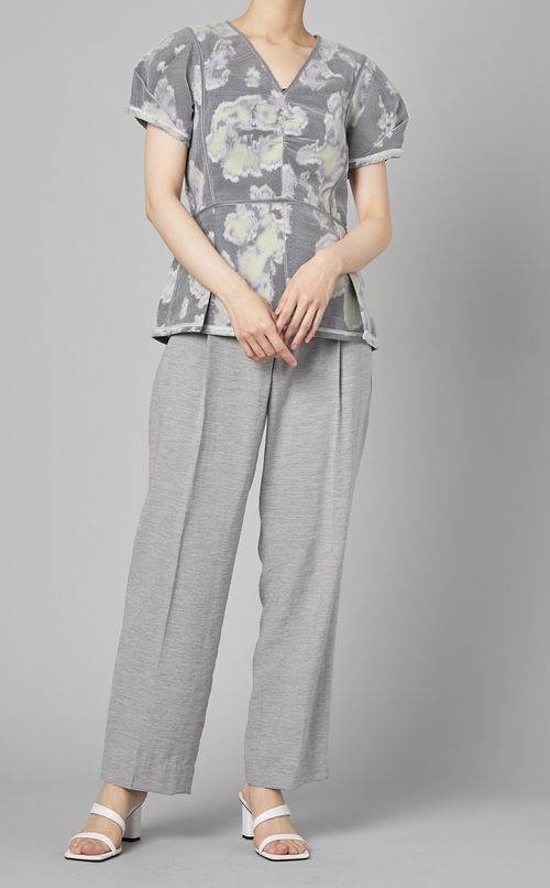 ビスコースツイルセンタープレスパンツ