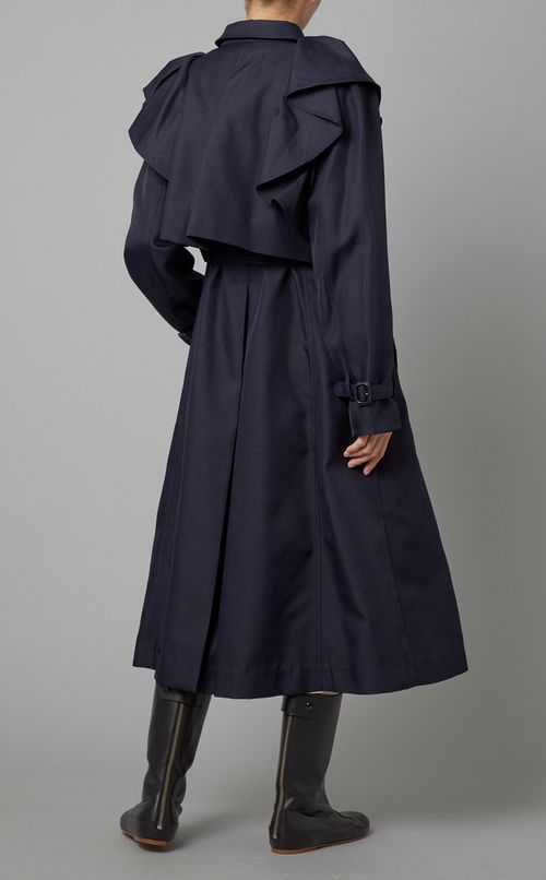 3wayフリルトレンチコート