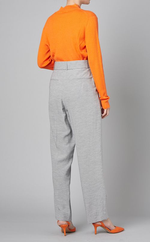 ウールシルクハイネックニット