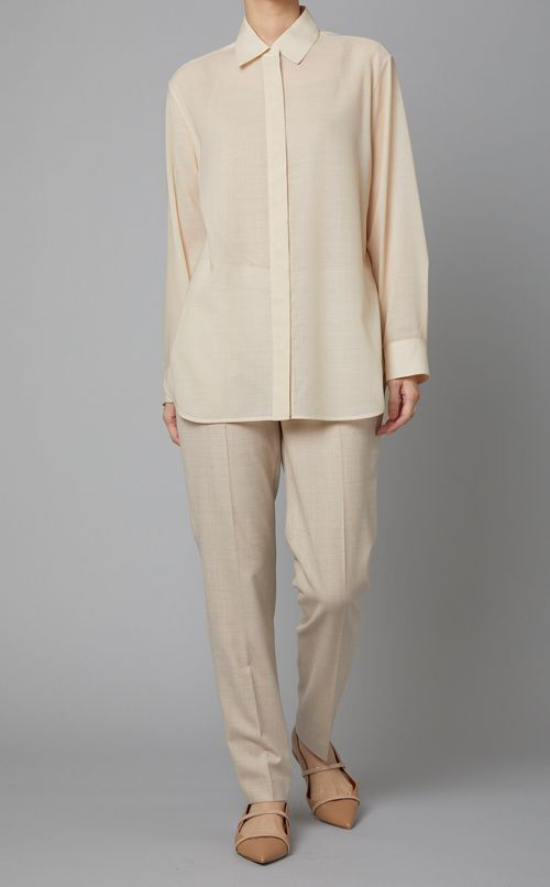 ウールボイルシャツブラウス