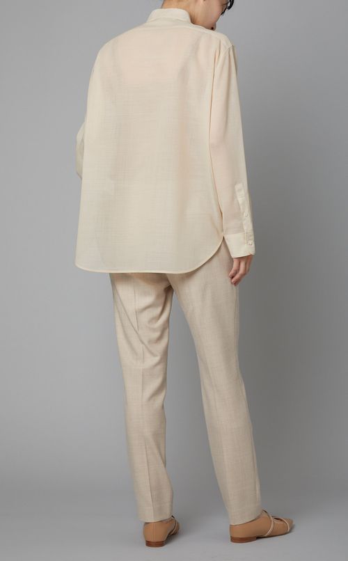 ウールボイルシャツブラウス