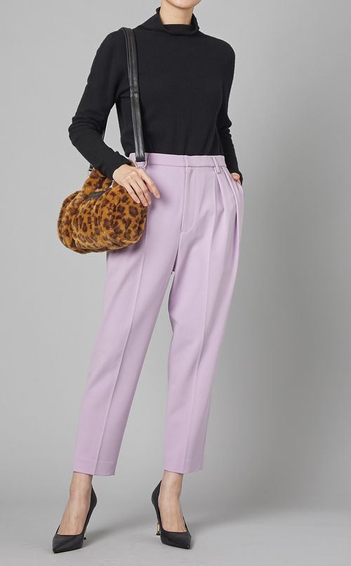 ダブルジョーゼットクロップドパンツ