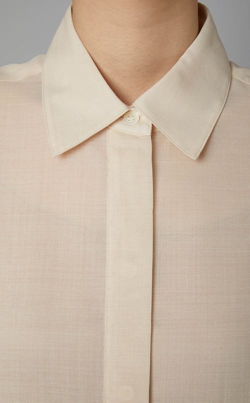 ウールボイルシャツブラウス