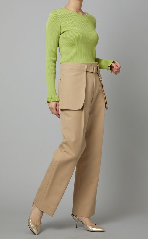 コットンダブルクロスポケット付パンツ