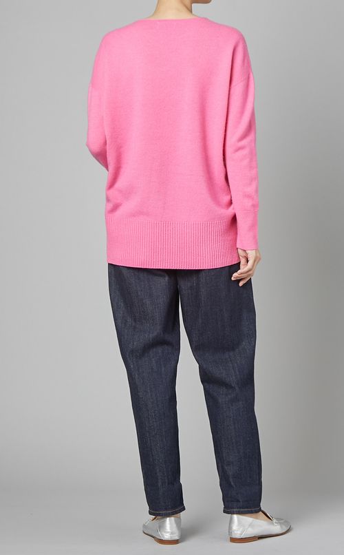 ソフトウールVネックニット