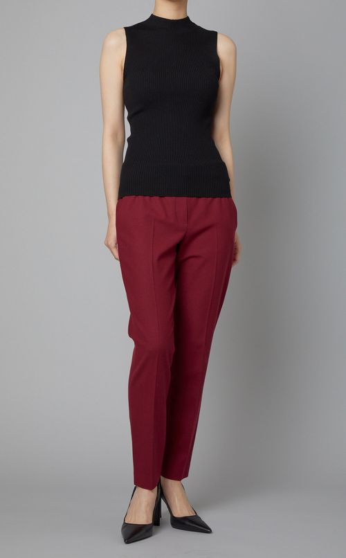 モックネックニットプルオーバー