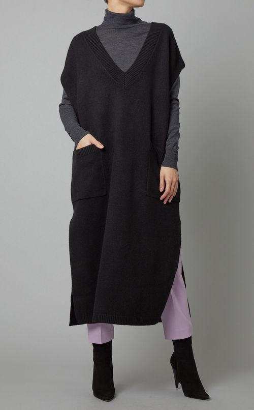 ウールカシミヤシルクワンピース