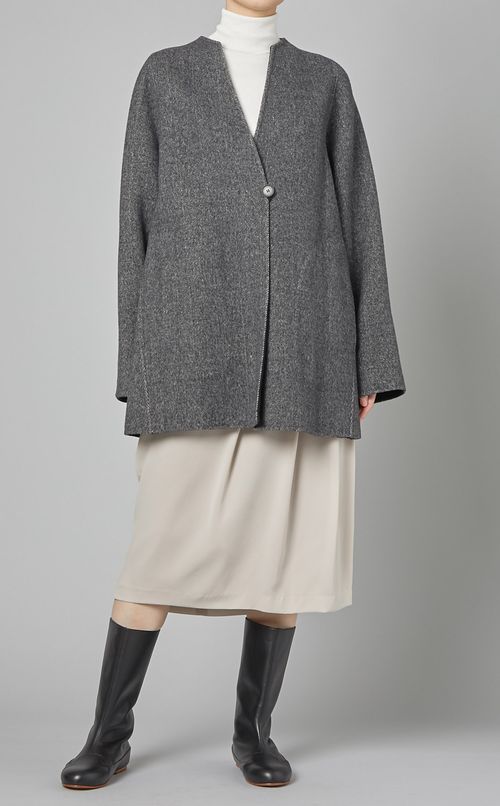 トリアセテートタックタイトスカート