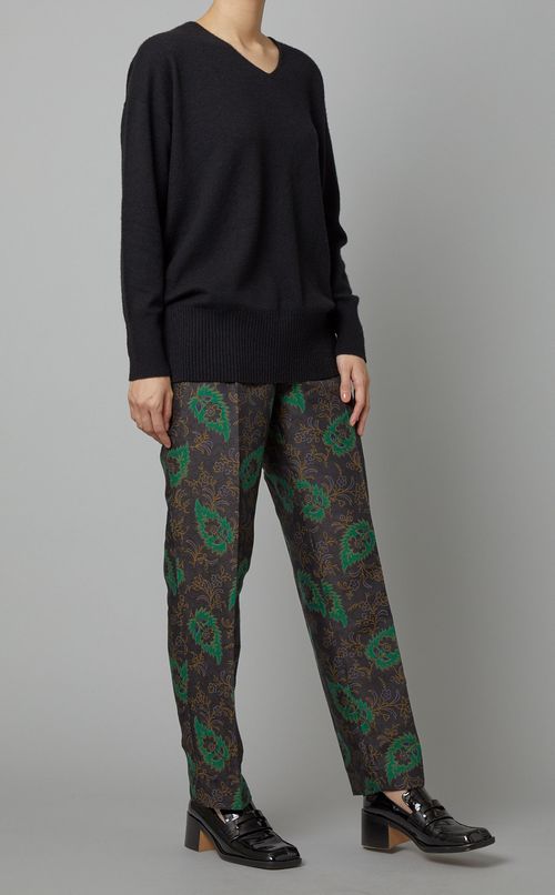 ワンタックテーパードパンツ