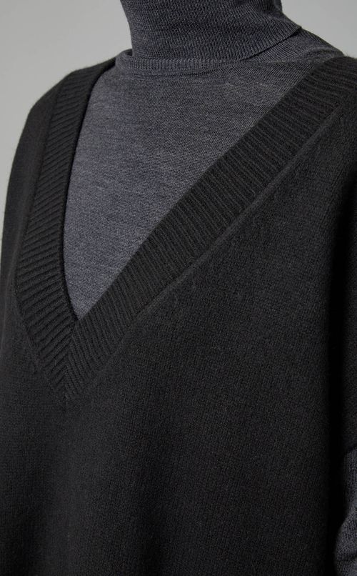 ウールカシミヤシルクワンピース