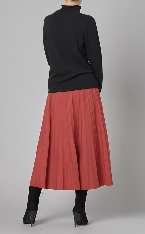 ソフトウールタートルネックニット