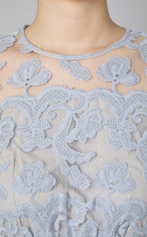 エンブロイダリー チュールワンピース