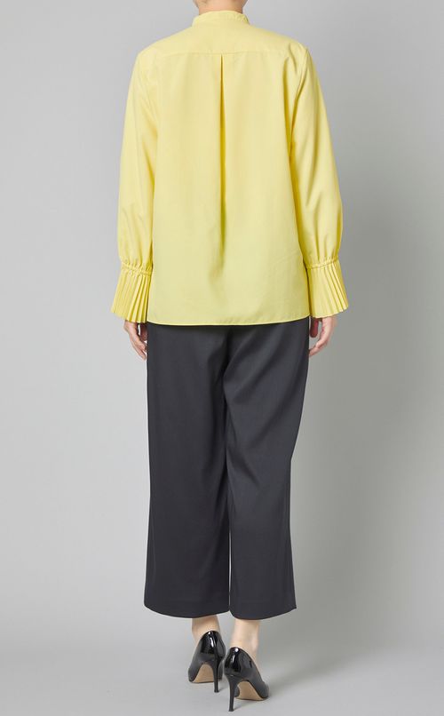 タイプライタープリーツカフスブラウス