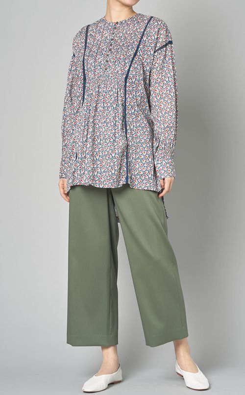 フロントタックプリントチュニック