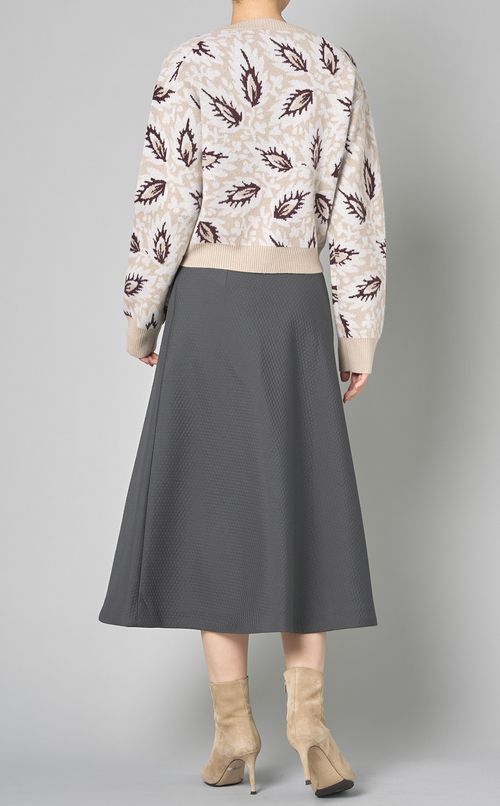 ボタニカルニットカーディガン