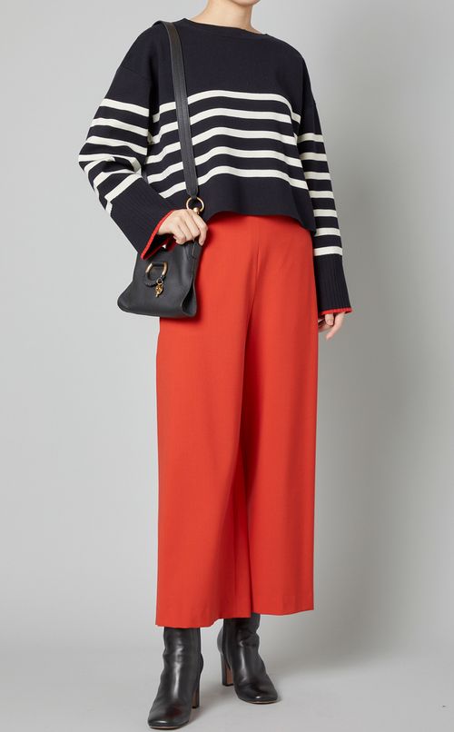 ストレッチワイドクロップドパンツ