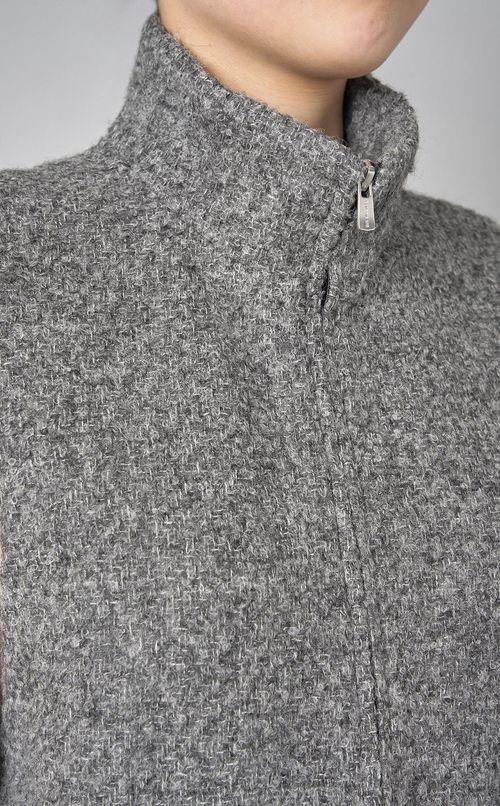 ツイードハイネックベスト