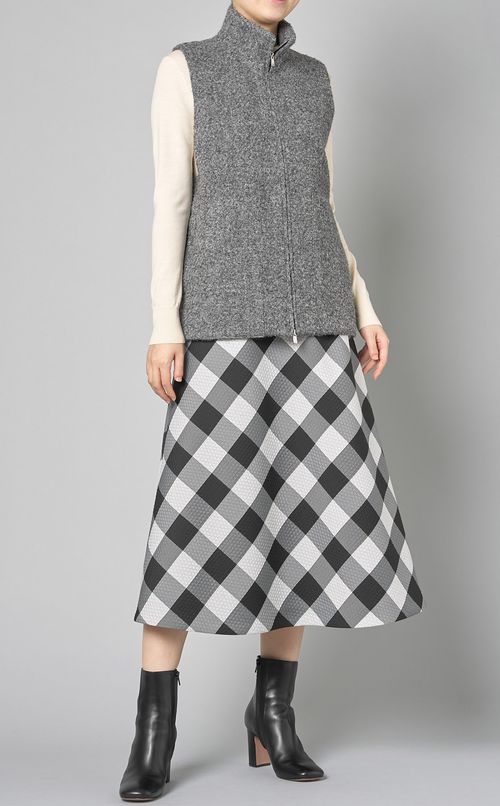 マトラッセジャガードフレアスカート