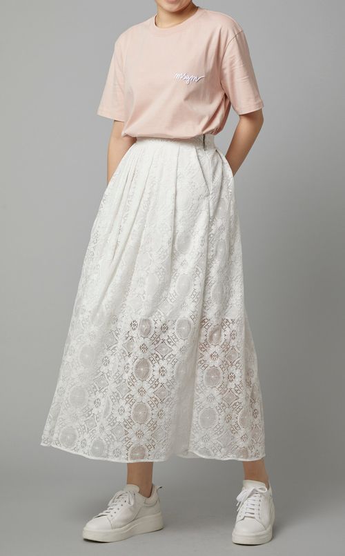 レースギャザーロングスカート