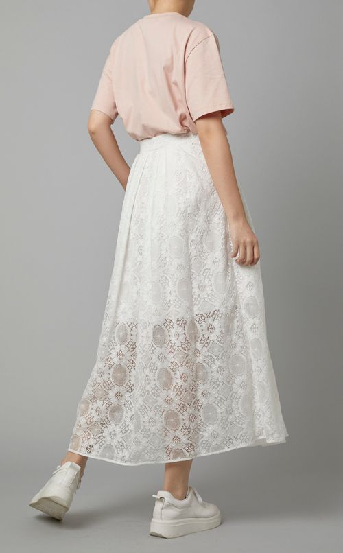 レースギャザーロングスカート