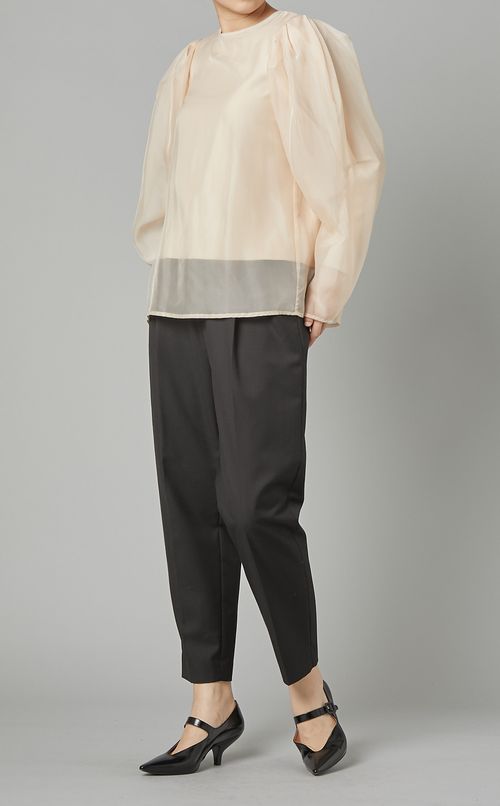 シアーレイヤードニットプルオーバー