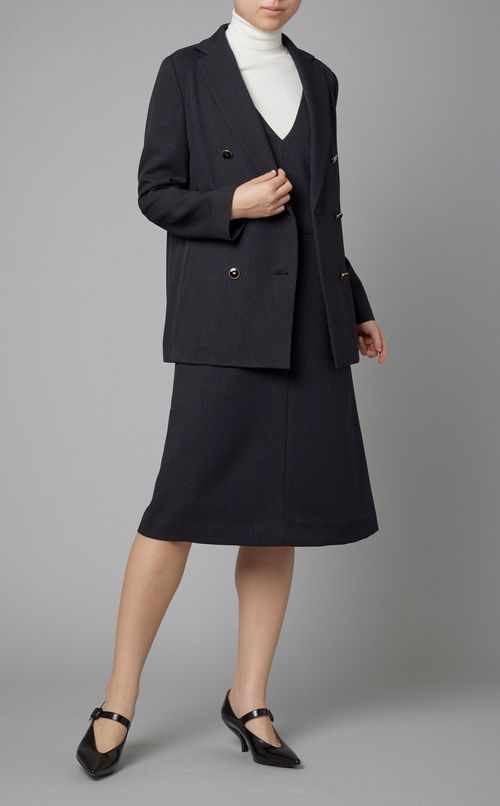 Vネックジャンパースカート