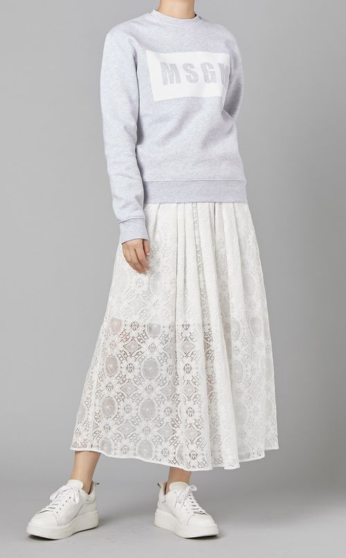レースギャザーロングスカート