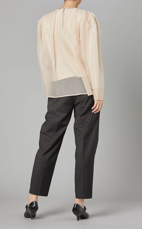 シアーレイヤードニットプルオーバー