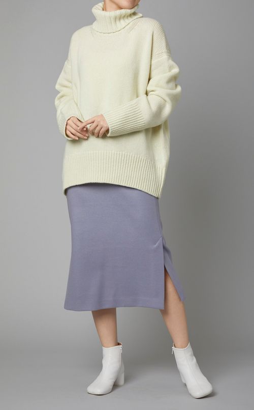 ファインウールタートルネックニットプルオーバー