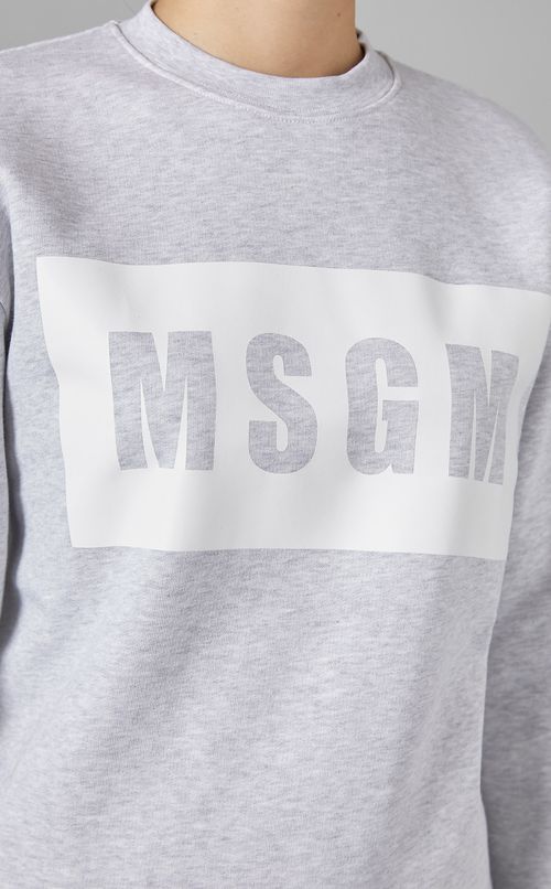 裏起毛ボックスロゴスウェット