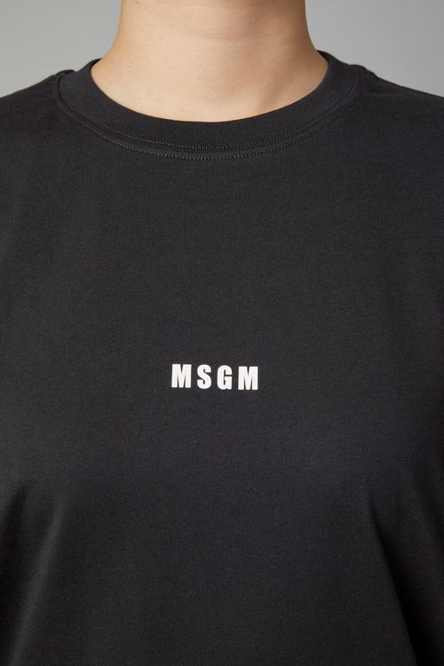 センターミニロゴクルーネックTシャツ