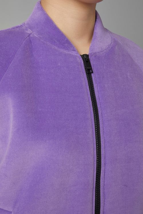 ベルベットタッチショートブルゾン