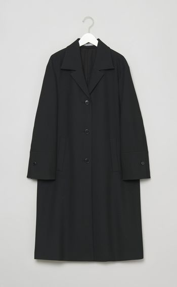 ストレートシルエットミドルコート