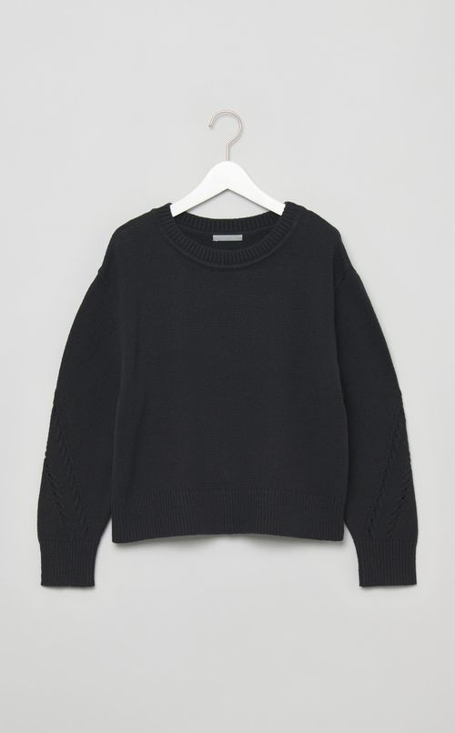 アイレットスリーブニットプルオーバー