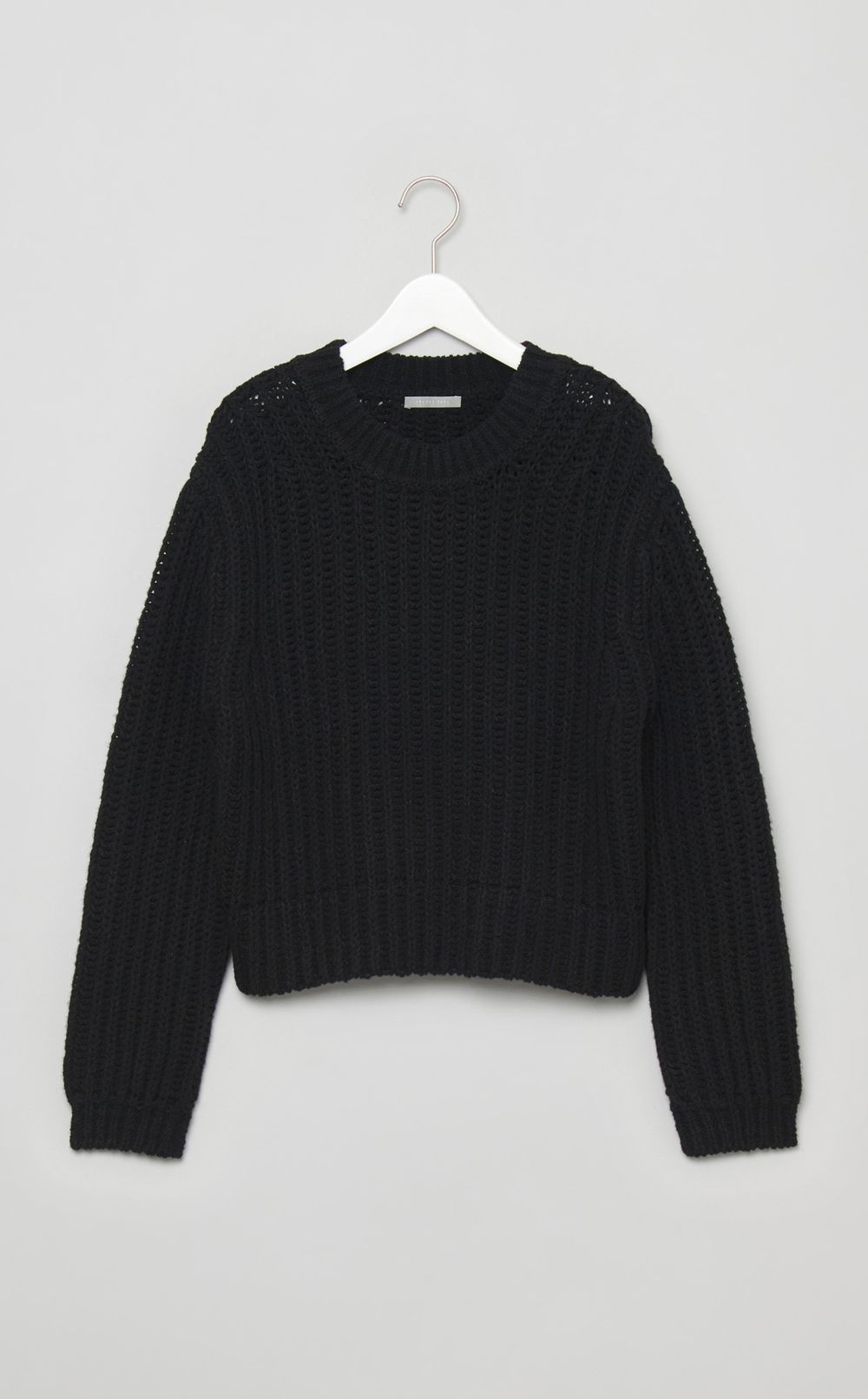 ウールクロップドチャンキーニット