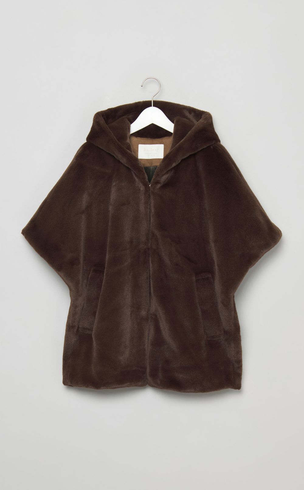 スムースファーフーディポンチョ