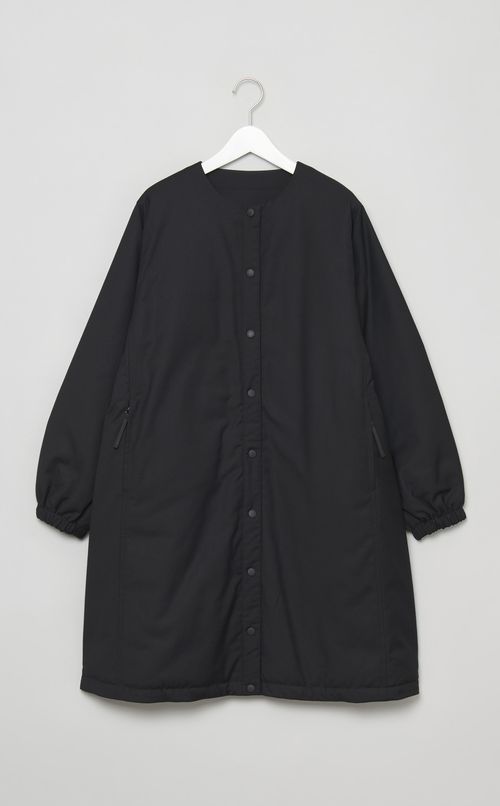 ノーカラーリバーシブルコート