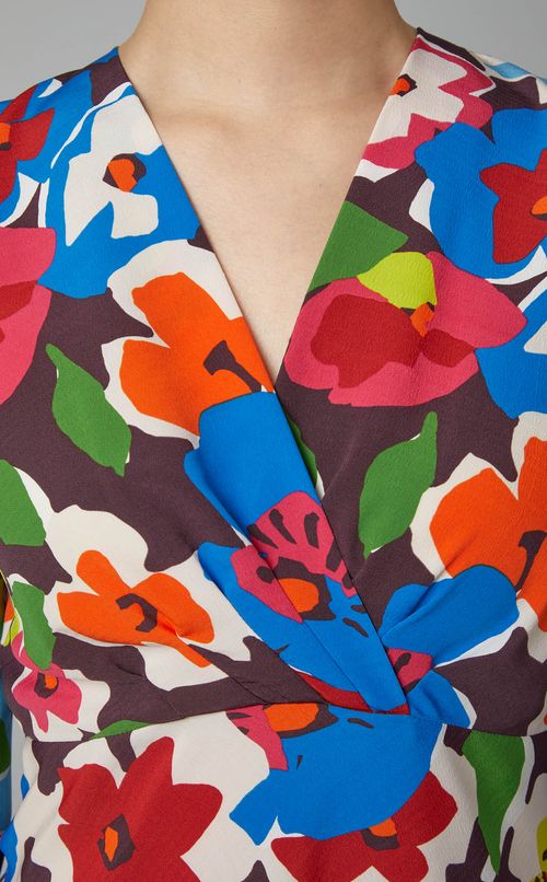 フラワープリントワンピース