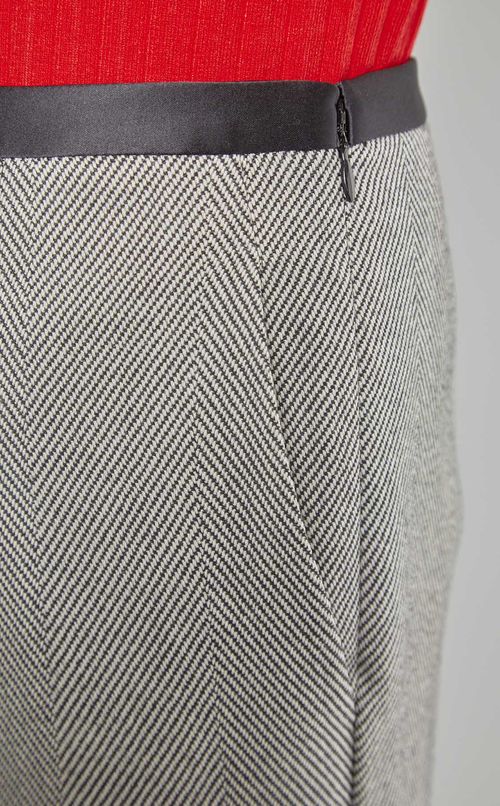 ヘリンボーンワイドパンツ