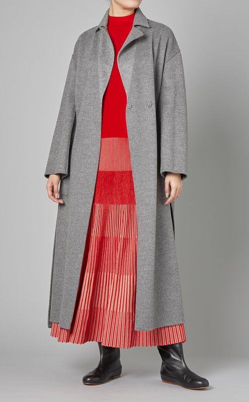 グラデーションニットワンピース