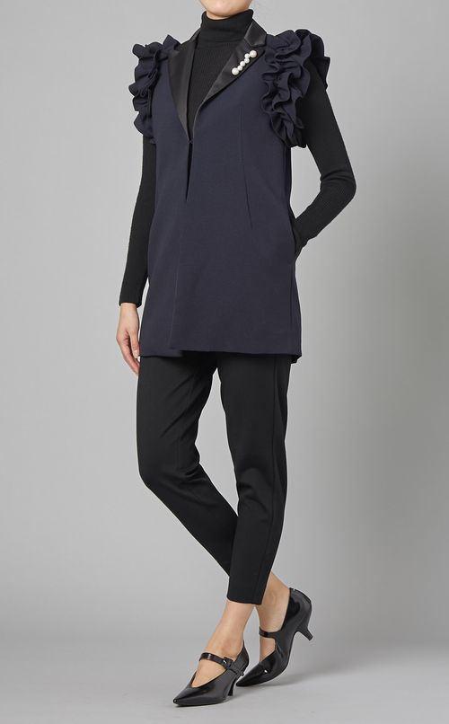 スリムストレッチテーパードパンツ