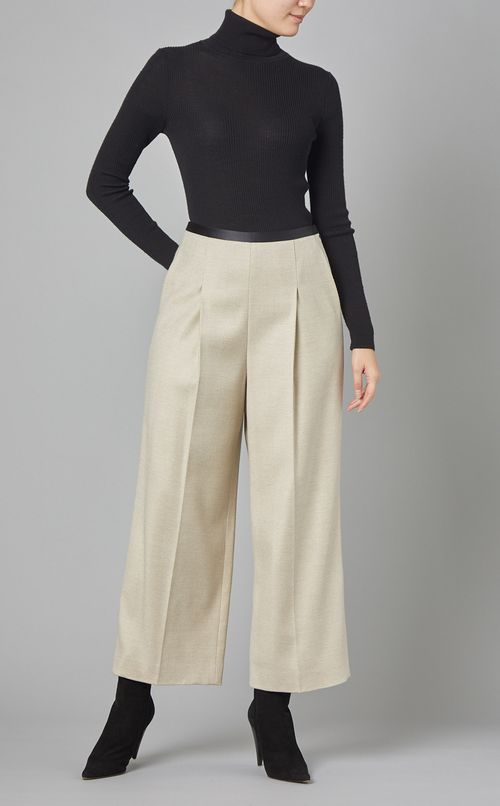 ヘリンボーンワイドパンツ