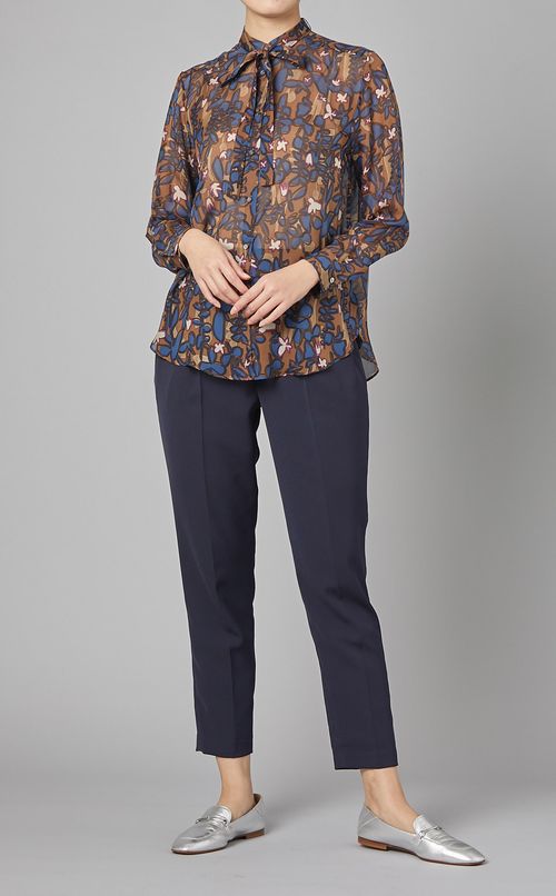 ジョーゼットテーパードパンツ