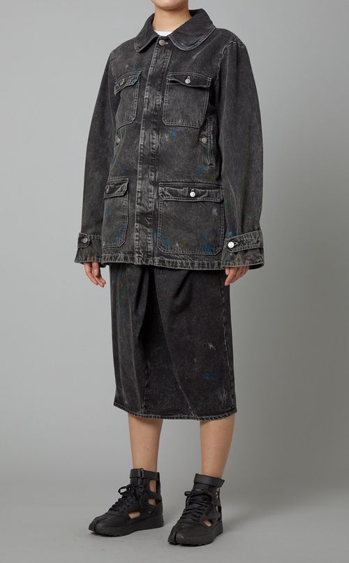 ブラックデニムジャケット