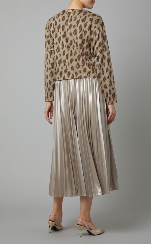 レオパードニットカーディガン