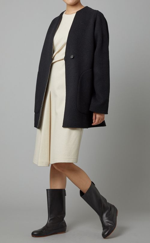 リバーシブルショートコート