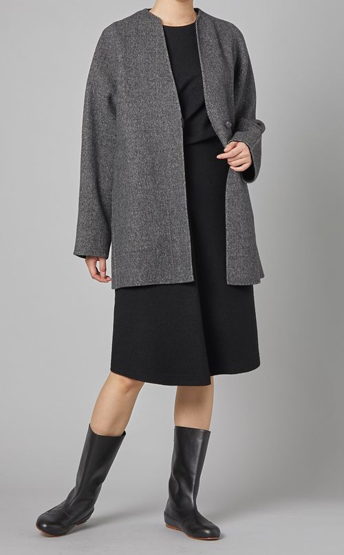 ループパイルタックフレアワンピース