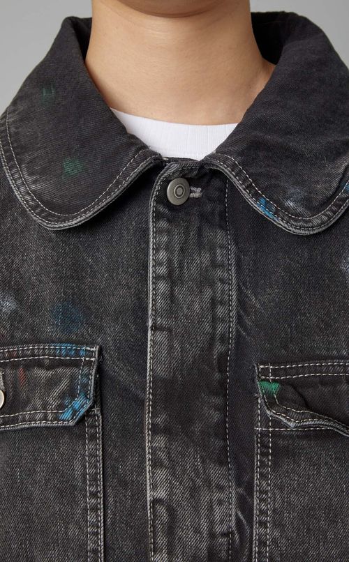 ブラックデニムジャケット