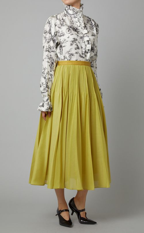 オーガンジープリーツスカート