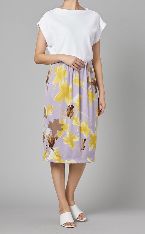 プリントジャージタイトスカート